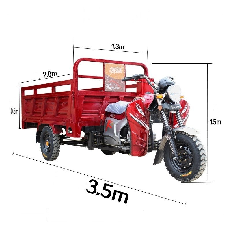 150cc Open Cabin Motorized Tricycle Three Wheel Motorcycles for Adults